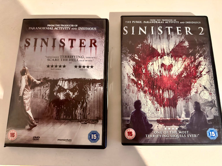 Sinister 1&2 DvDs 