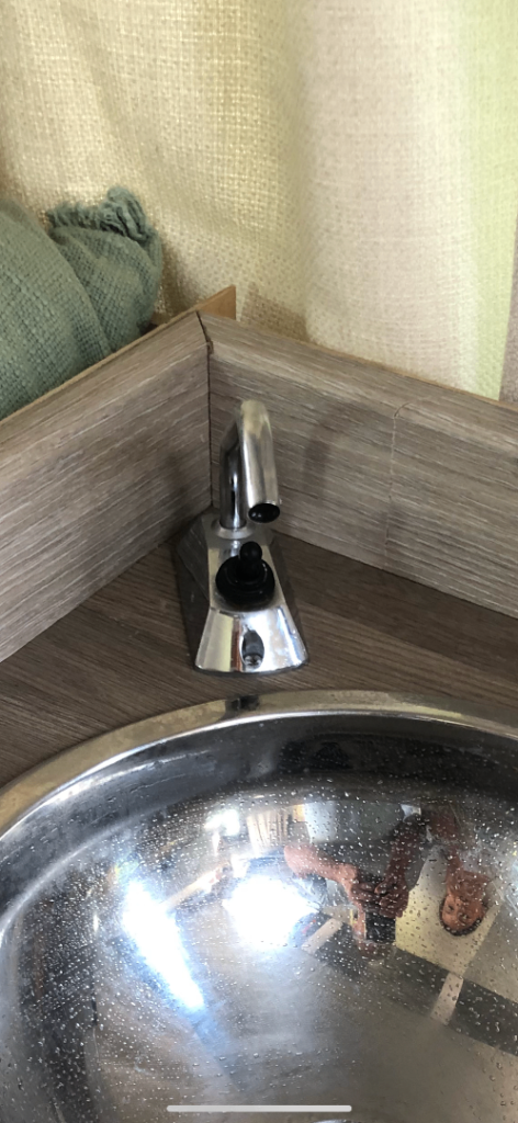 Campervan sink and tap