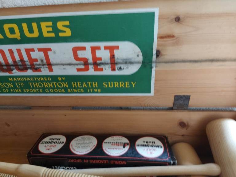 Vintage Jaques Croquet Set – Used Condition