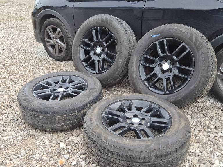 🌟Genuine Land rover 19 inch 5x120 alloy wheels with MATCHING CONTINENTAL TYRES 8M++