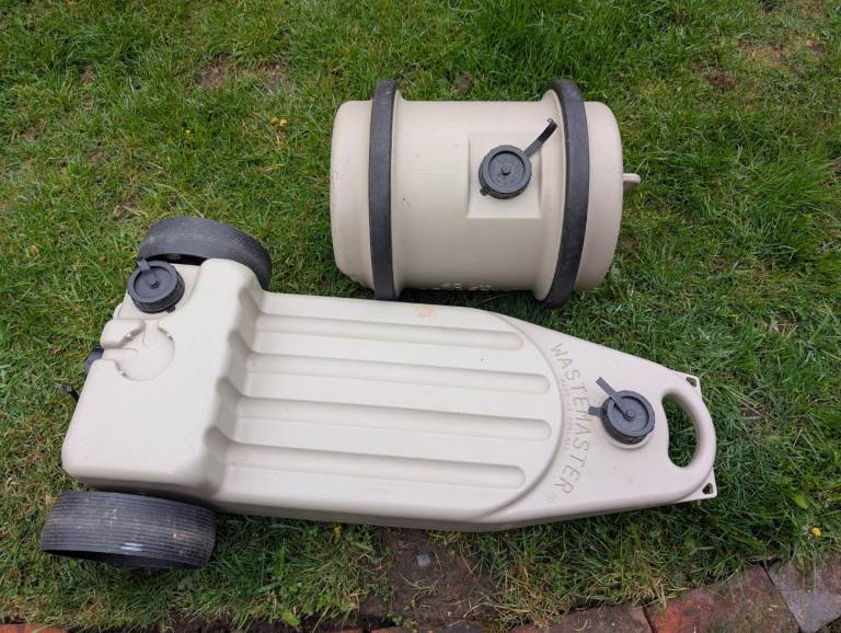 Caravan aqua roll and waste master container