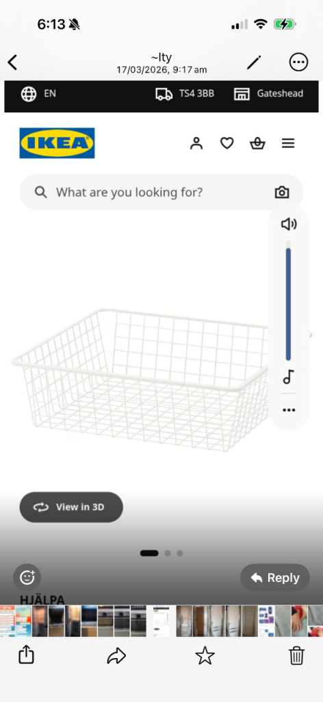 IKEA wardrobe baskets x2 