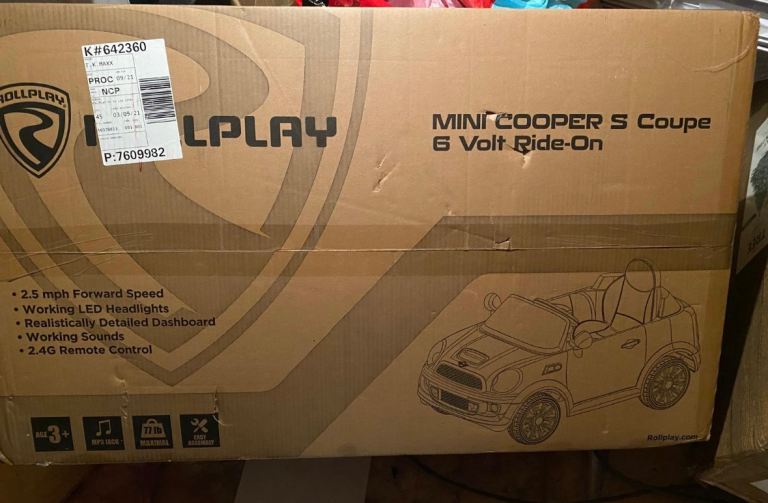 Mini Cooper electric ride on 