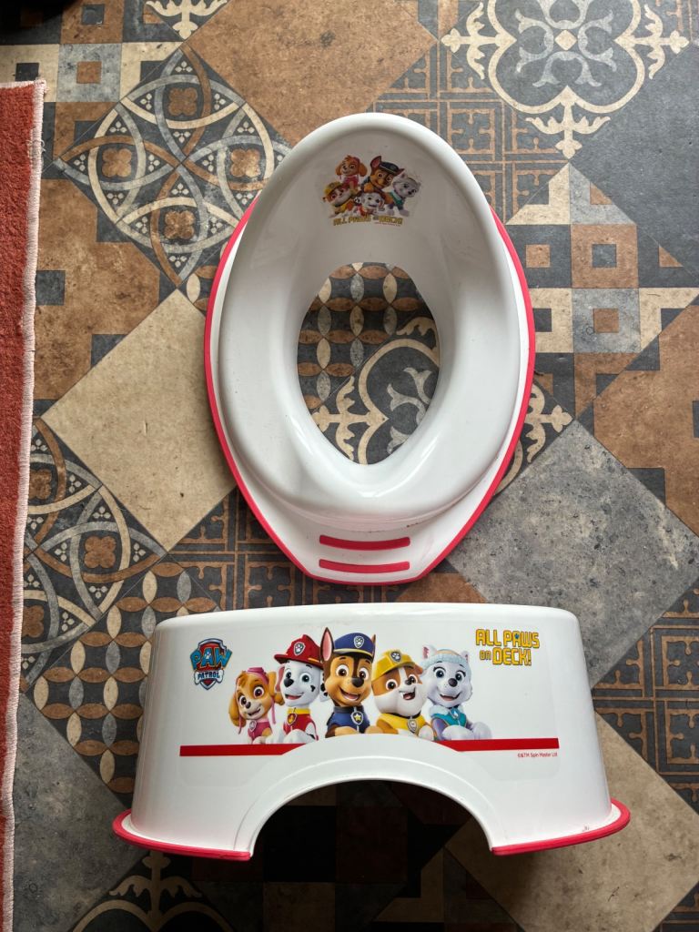 Paw Patrol/ Peppa pig toilets training seats and step stool 
