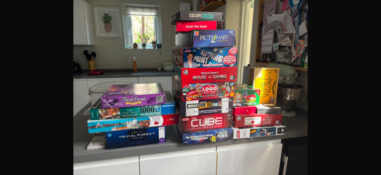 Board games £5 each or 3 for £10