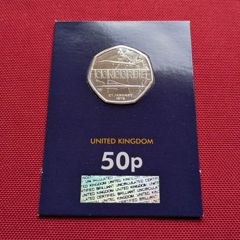 ♥NEW♥ 50p 2026 - CONCORDE 50th Anniversary ChangeChecker coin