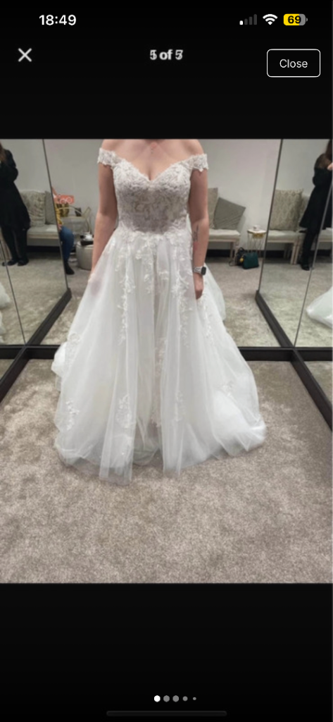 Elite A line wedding dress 