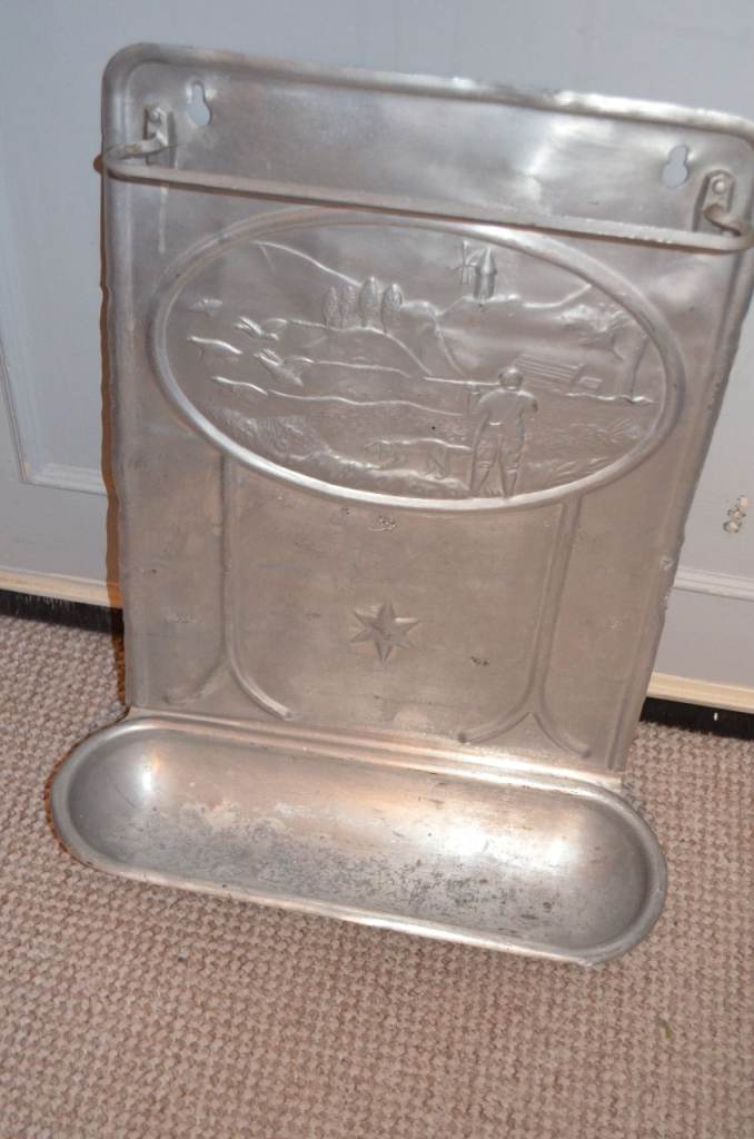 COUNTRY SCENE FRENCH HALLWAY METAL KITCHEN  UTENSILS BROLLIE STAND 