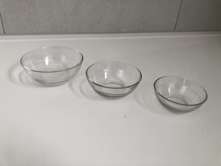Duralex Glass Bowls in 3 different sizes