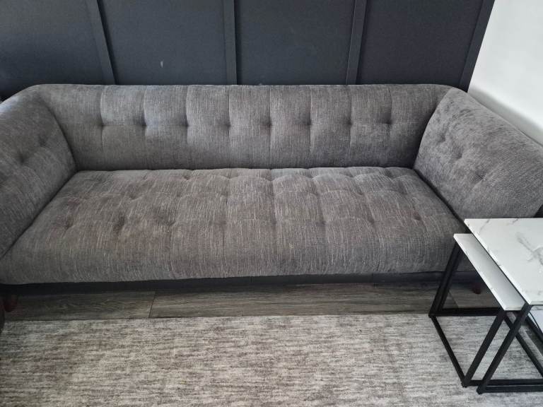 Black and grey sofa