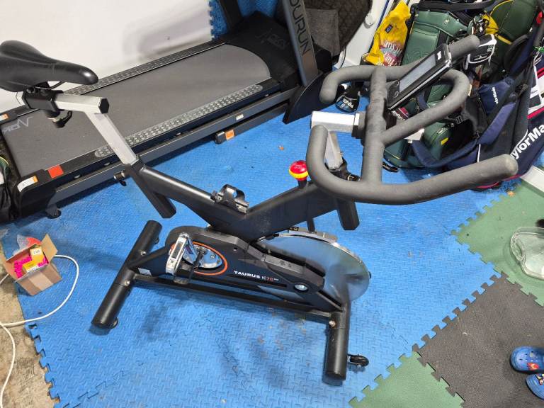 Treadmill and spin bike