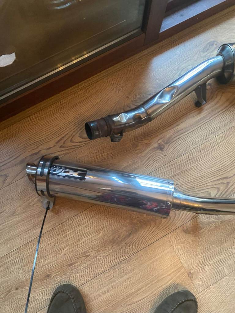 bandit 1200 full system standard  with link pipe and pipeworxs race can , 