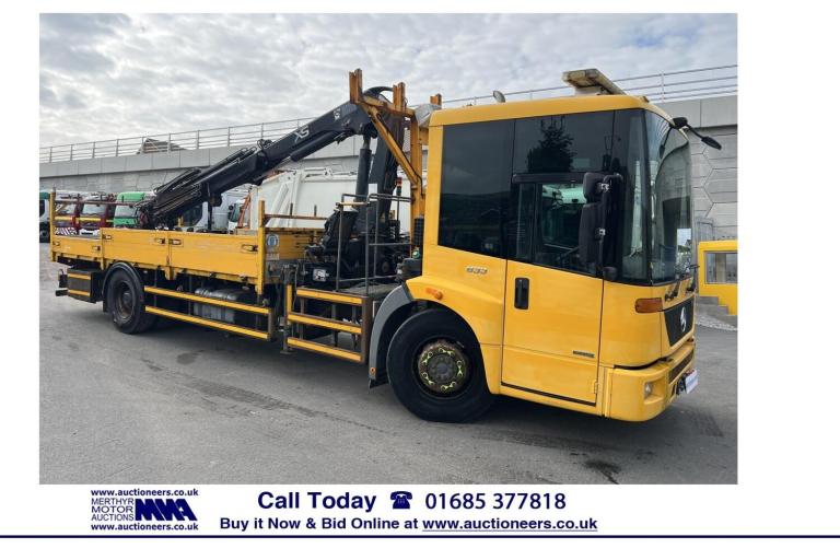 2008 Mercedes-Benz ECONIC 1833 4X2 18TON DROPSIDE C/W HIAB XS 144B-3 CRANE & POLE PLANTER -------...