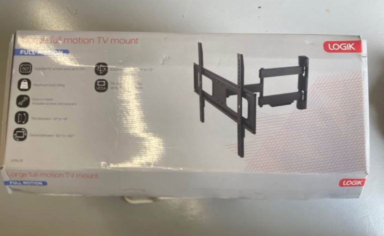 Logik Large Full Motion TV Wall Mount – Brand New & Sealed