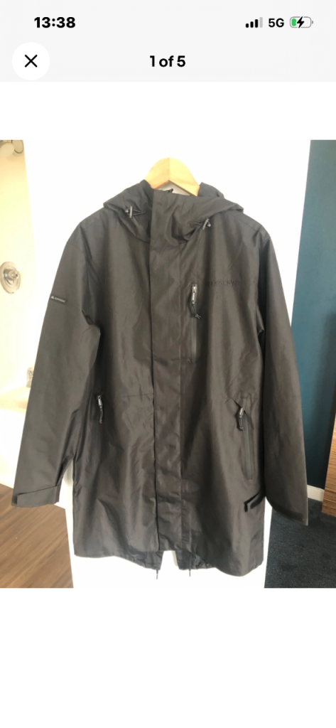 Superdry Black Hooded Tech fish tail Parka Jacket - Size 2XL, Brand New