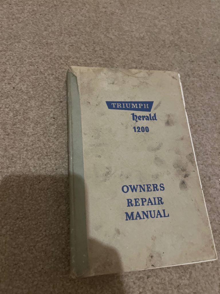 Triumph Herald 1200 Owners Repair Manual