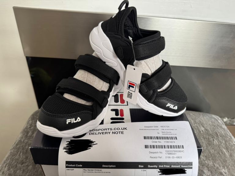 Fila Sportswear Ray Sandal Children Boy Girl Slipper Kids Beach Slide Size 1CHI