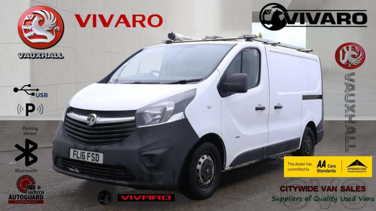 2016 Vauxhall Vivaro 2900 1.6CDTI 90PS ecoFLEX H1 Van PANEL VAN Diesel Manual