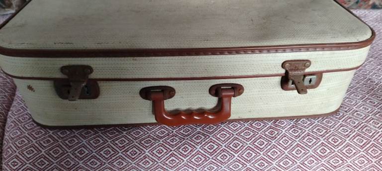 Vintage retro suitcase 