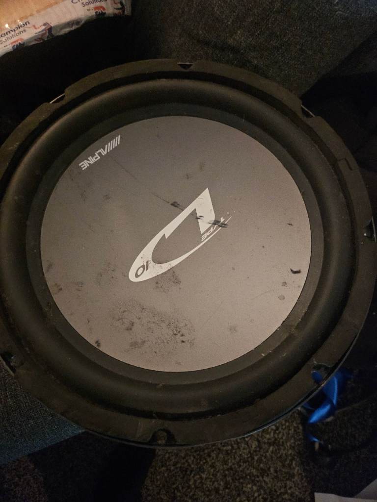 Alpine car sub only. 450w rms