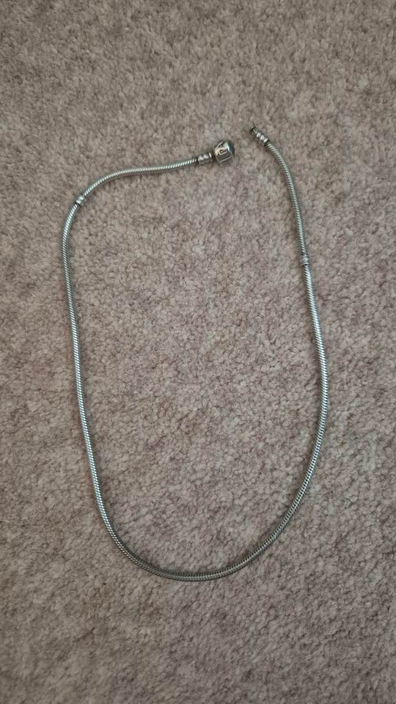 Pandora Silver-Tone Chain Necklace – Good Condition