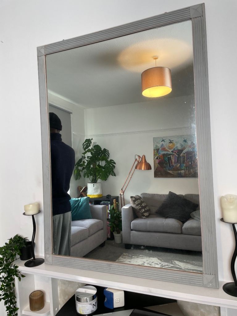 Large wooden mirror 