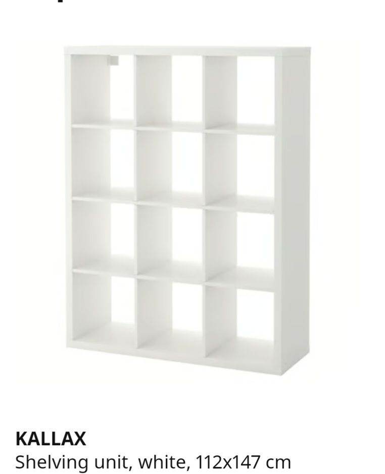 WANTED ikea kallax 4x3 white unit