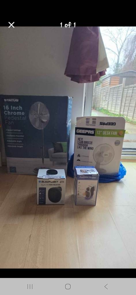 image for 16 inch & 12 inch fan