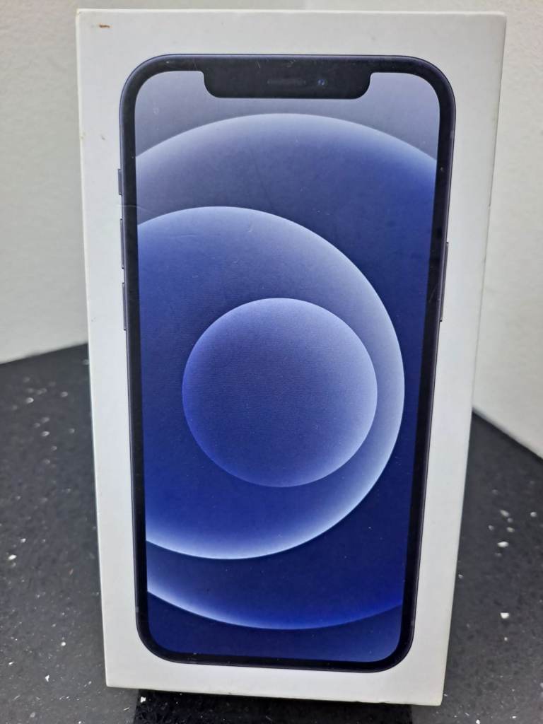 image for GENUINE APPLE IPHONE 12 UNLOCKED 128GB 5G BLACK BOXED IN FANTASTIC CONDITION