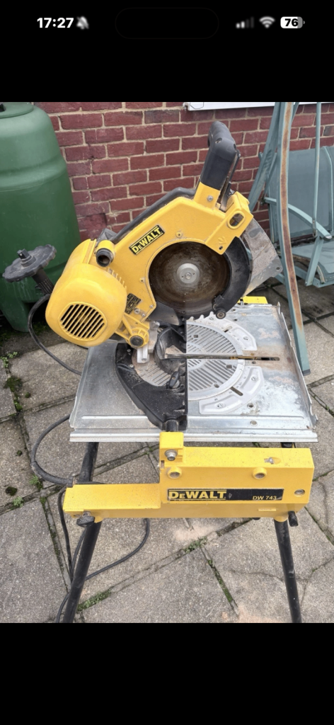 image for Dewalt Dw 743 flip over saw