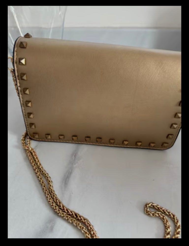 Designer crossbody stud chain shoulder bag