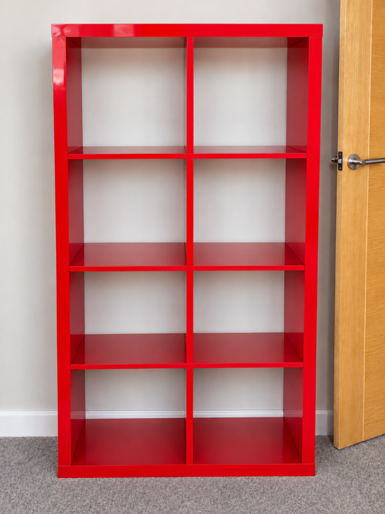 IKEA red shelves - collection 