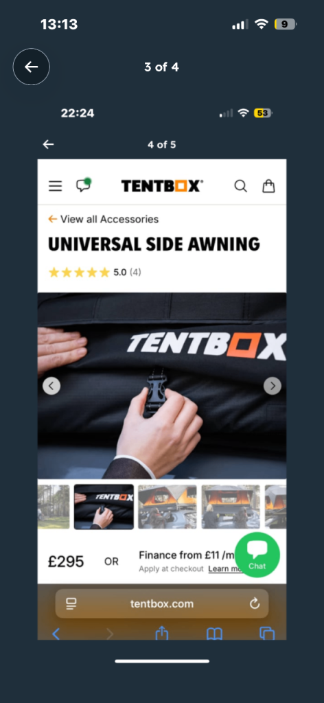 Tent box universal Awning