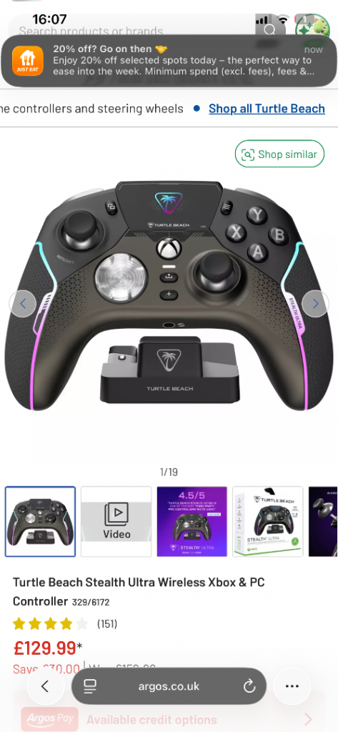 Xbox stealth ultra wireless controller 