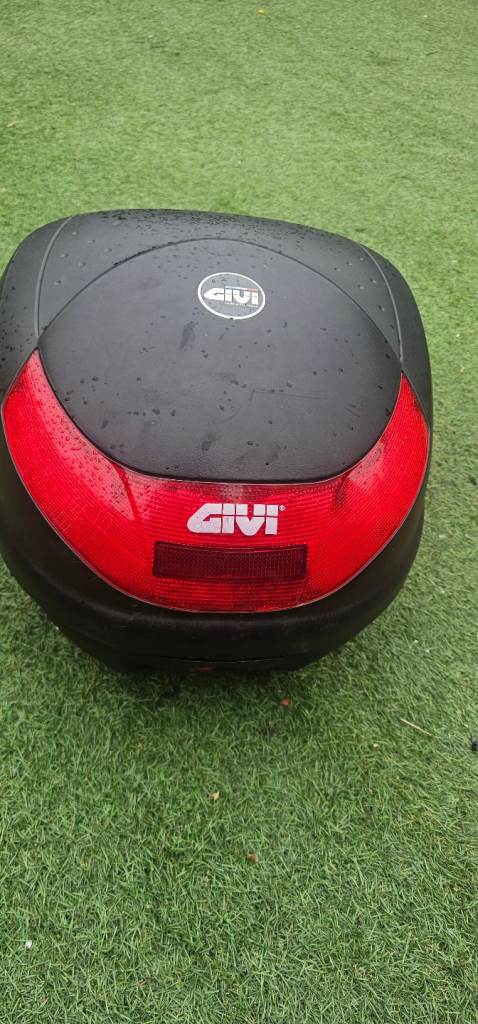 Givi motorcycle box and frank thomas boots