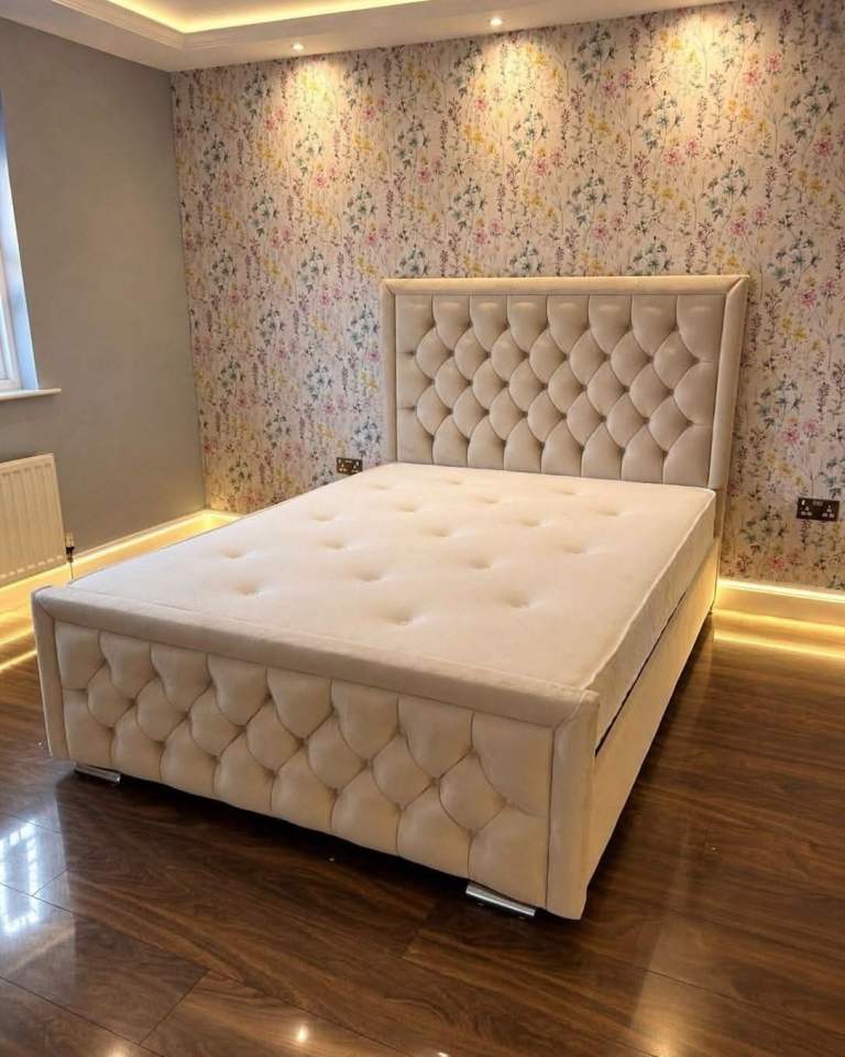 🚛NEW Heaven Hilton Bed Frame = Slats Wooden Bed Frame & Mattress Brand New Same Day Delivery MustGo