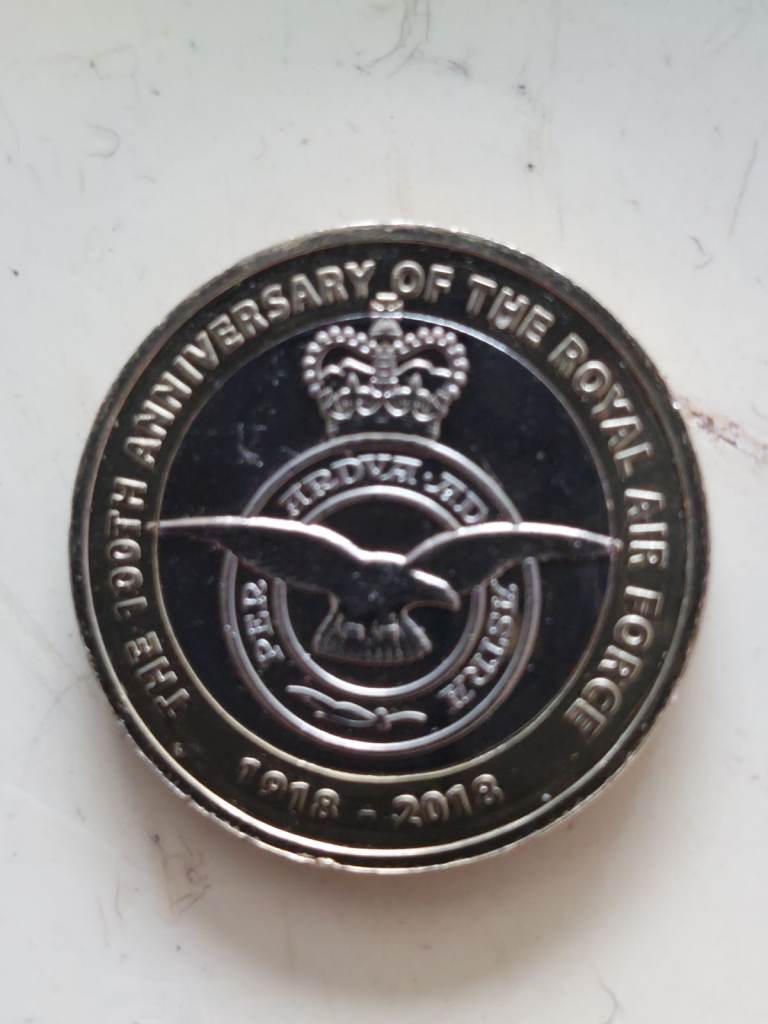 Two pound coin RAF