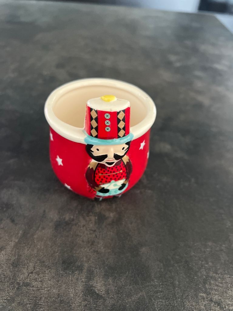 Cute Nutcracker plant pot holder