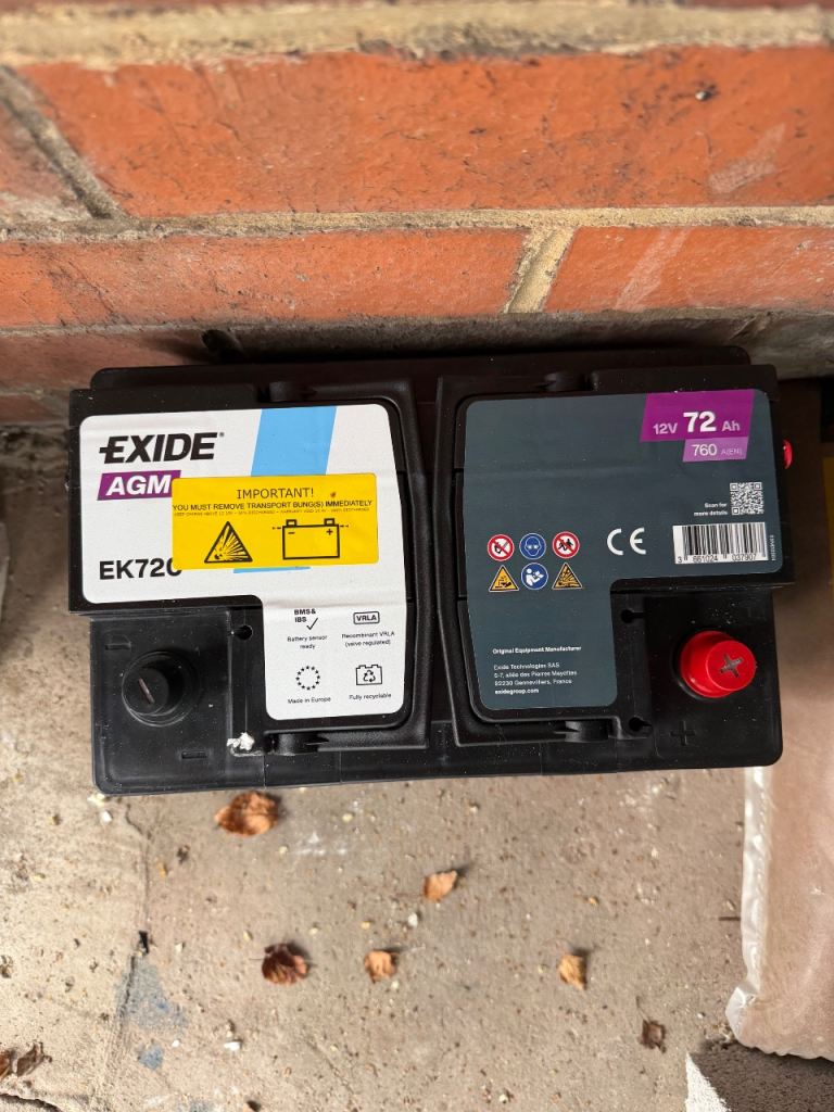 Vauxhall Astra 1.6 diesel start stop battery