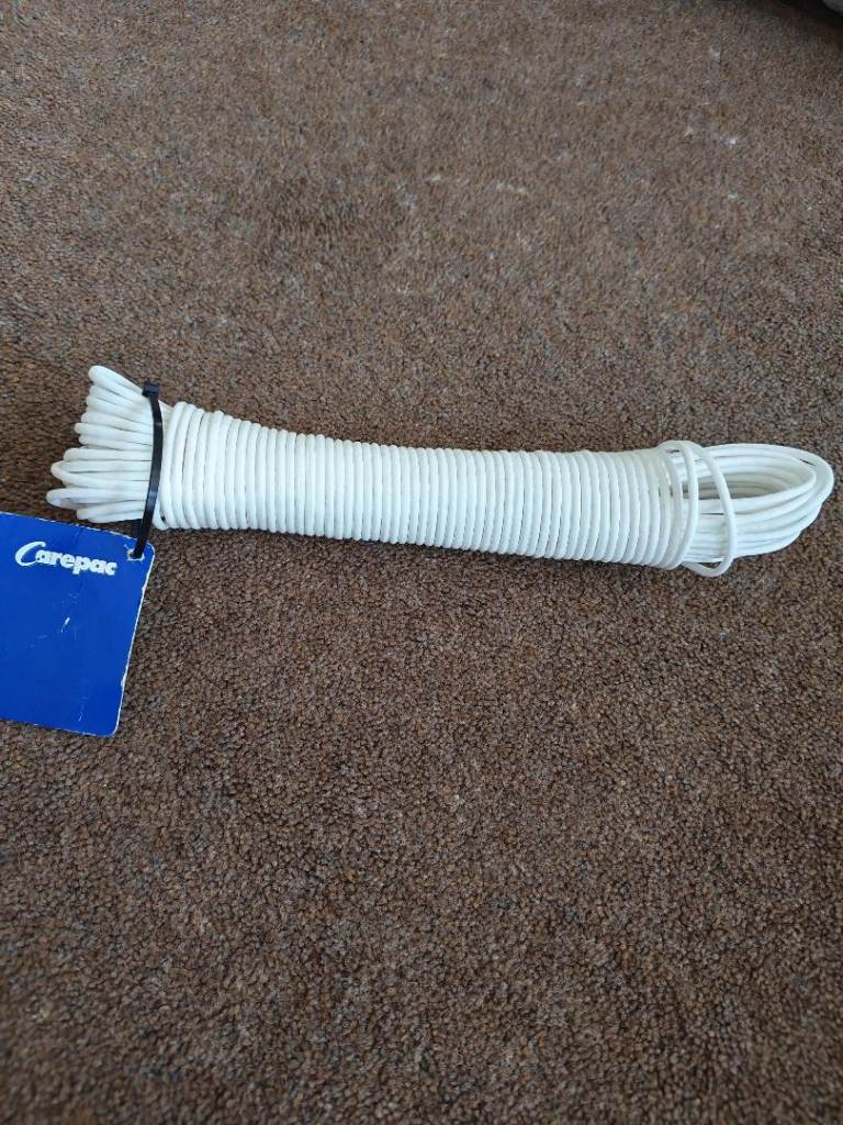 New Carepak White Clothes Line,20 mtrs