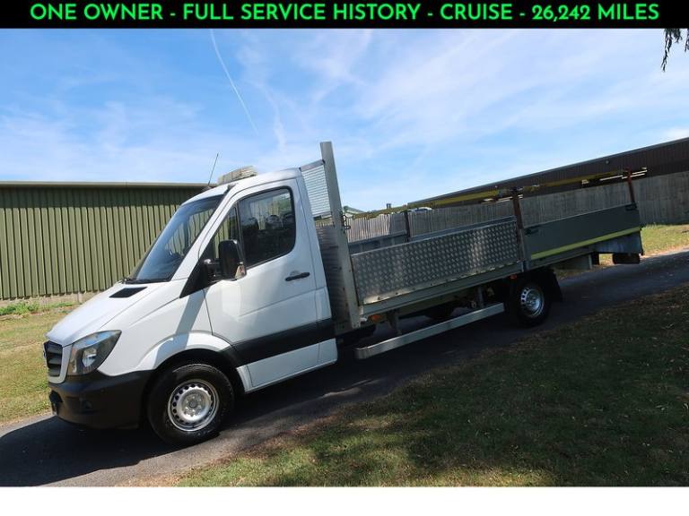 2014 Mercedes-Benz Sprinter 2.1 CDI Mower / Plant Beavertail Dropside CHASSIS CAB DIESEL Manual