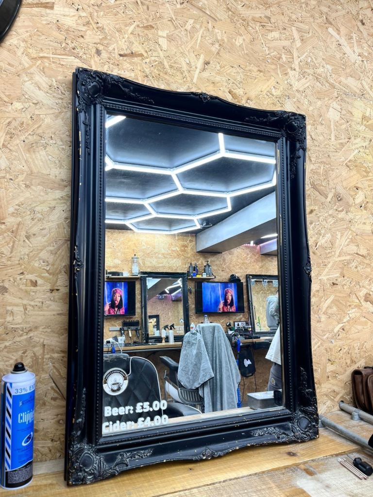 Barber mirrors