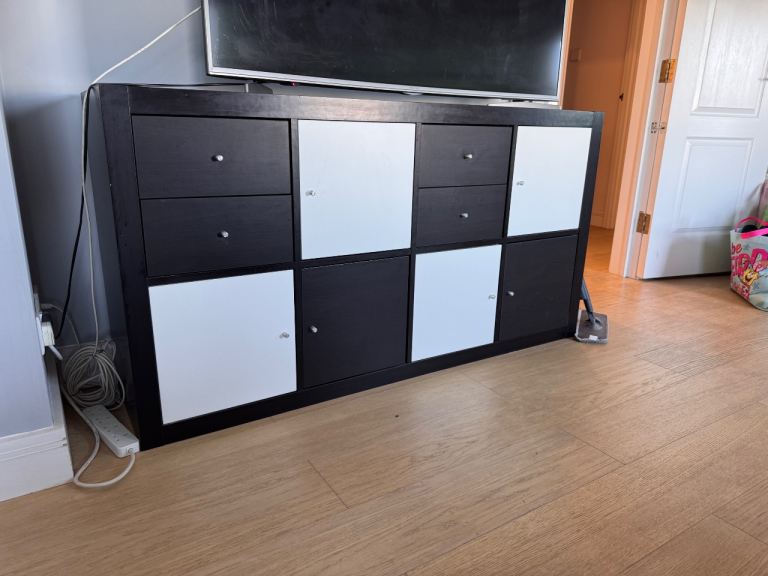 Custom IKEA KALLAX Sideboard / TV Unit with 8 Inserts
