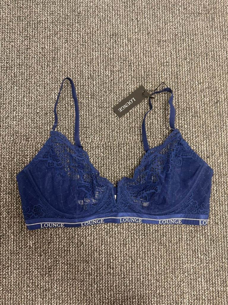 Lounge Blossom Balcony Bra – Royal Blue