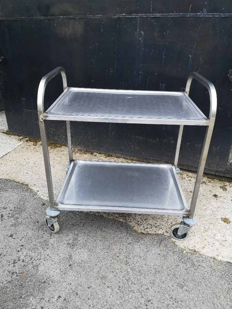 Stainless Steel Hostess Trolley.