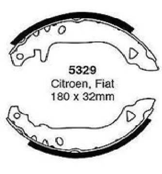EBC Brake shoes 5329 Fiat Tipo Fiat Tempra