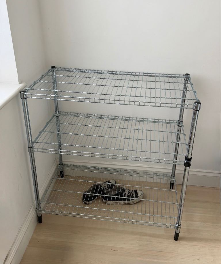 Galvanised shelving unit 94 cm x 92 cm x 50 cm