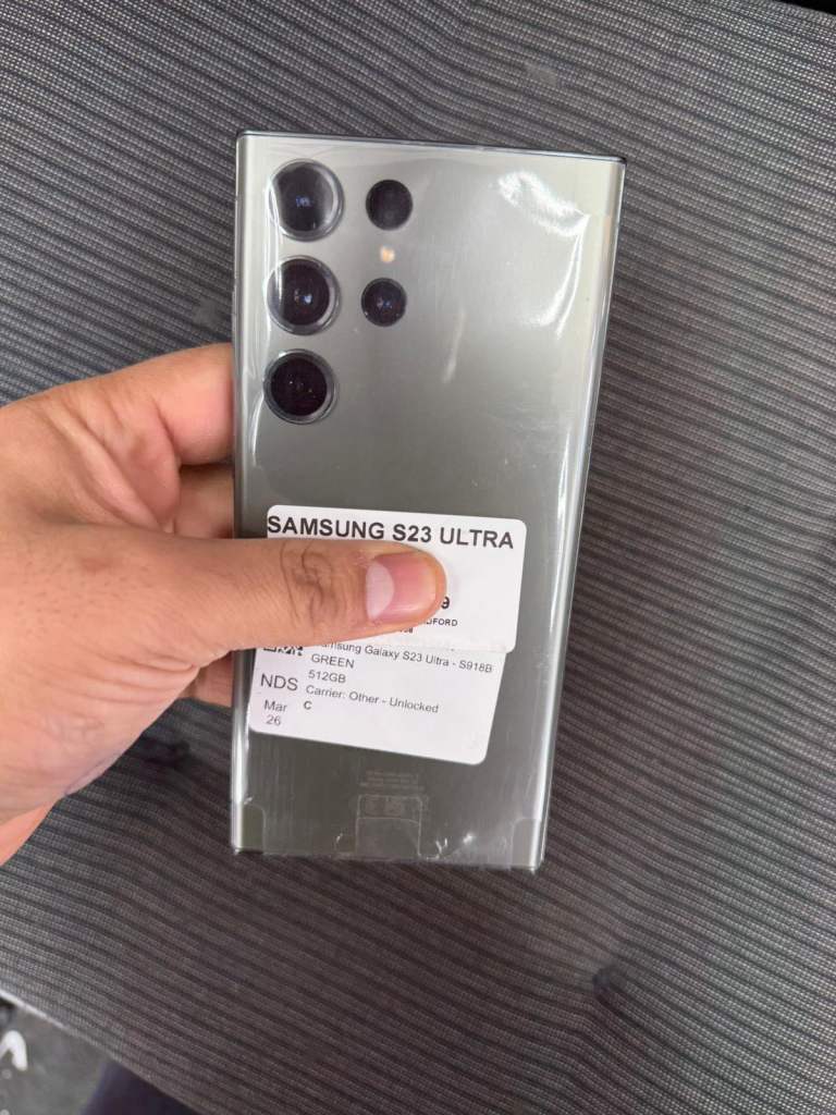 SAMSUNG S23 ULTRA BRAND NEW BOX ONE YEAR OFFICIAL WARRANTY 