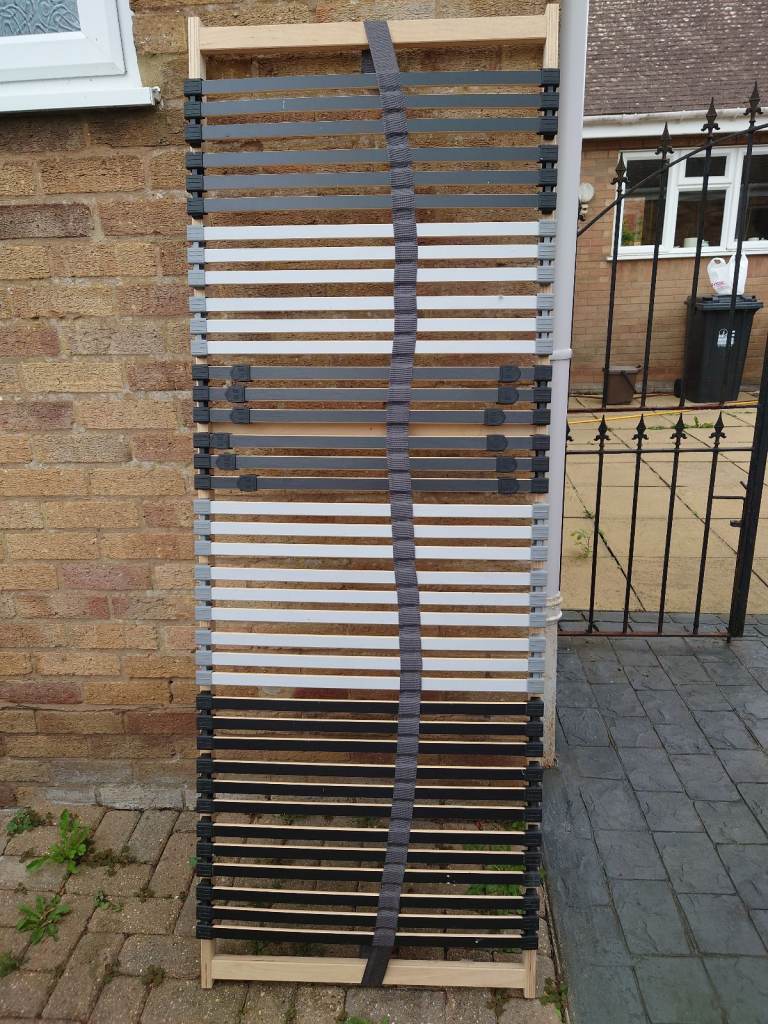image for Ikea LEIRSUND Slatted double bed base, each side with independently adjustable stiffness