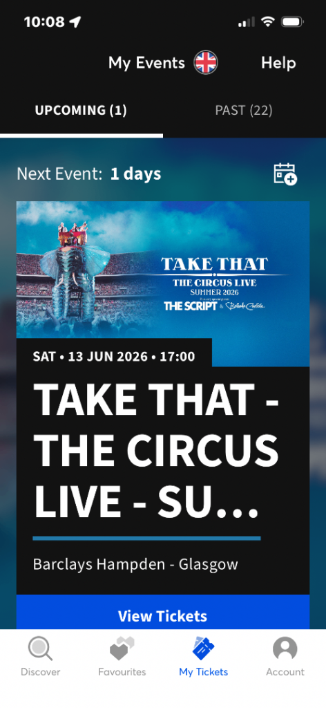 Take That - The Circus Live Tickets - Glasgow